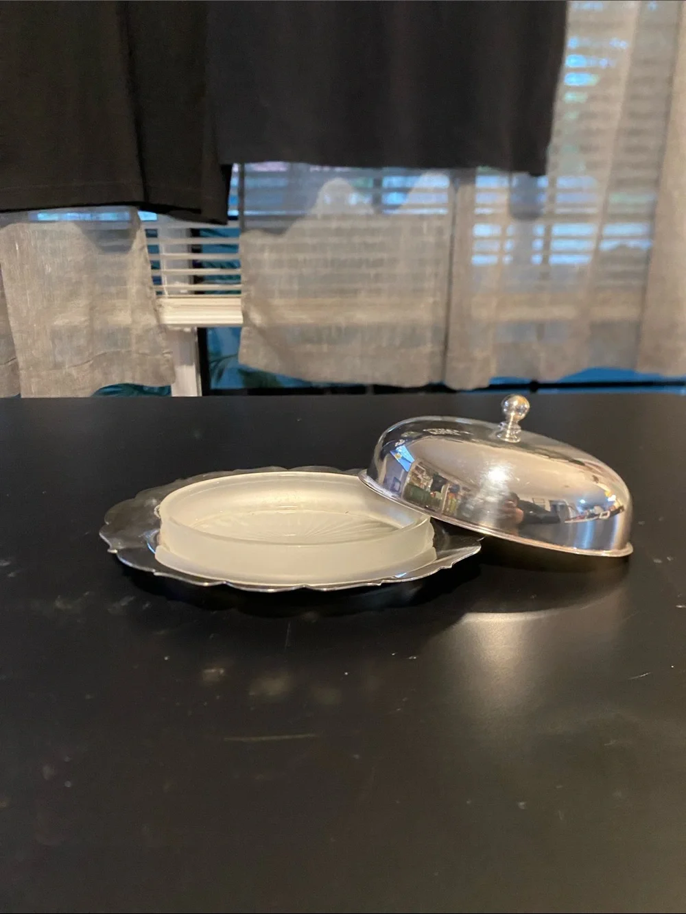 Silver Covered Butter Dish - Classic Home Dining